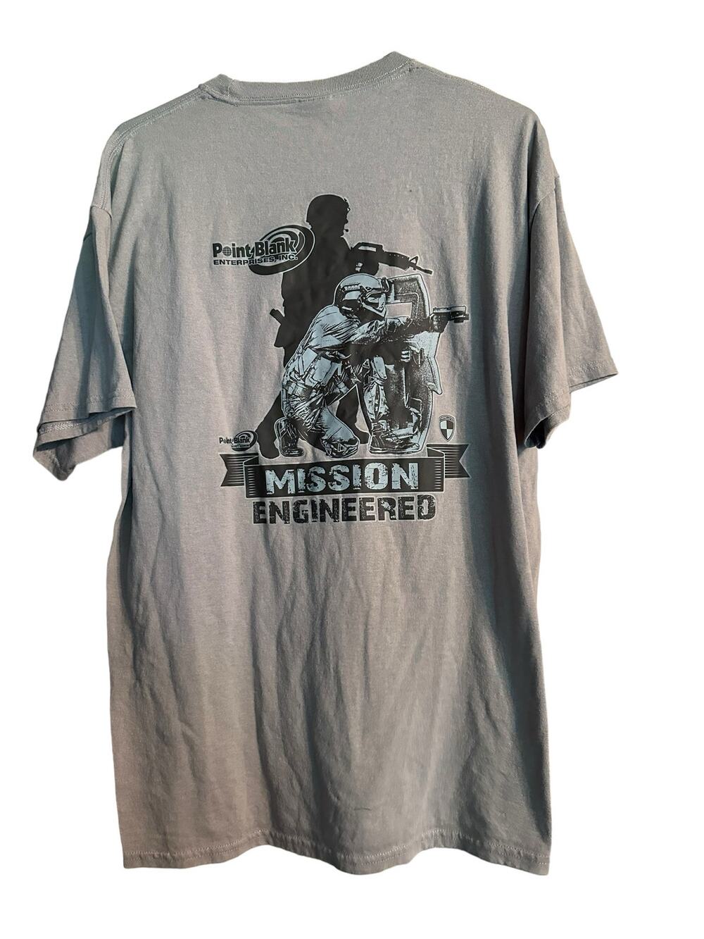 RARE - Point Blank Enterprises Gray T-Shirt Size XL